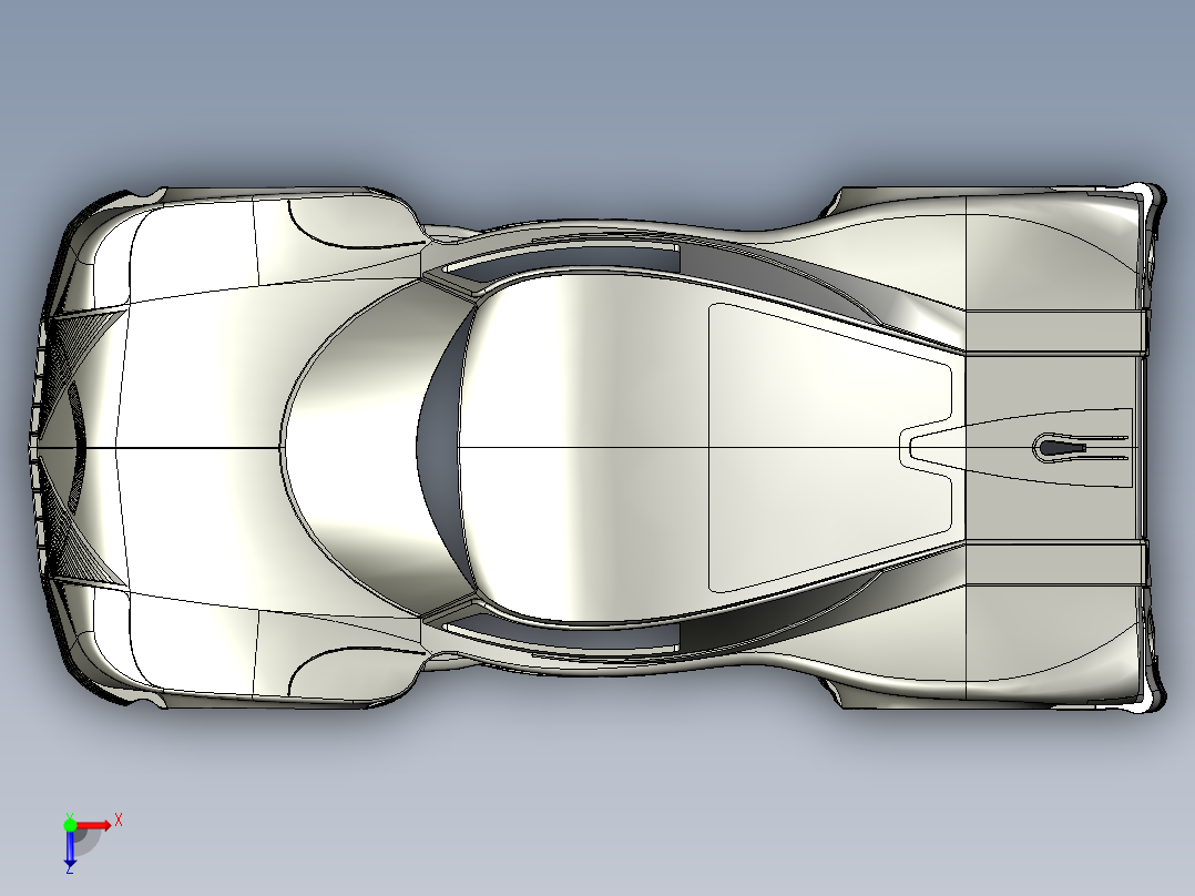 汽车车身 (40)俯视图