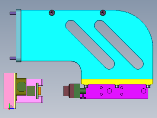 大压力药粉压制机左视缩略图