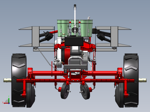 山地移栽机三维模型+CAD+动画视频设计资料后视缩略图
