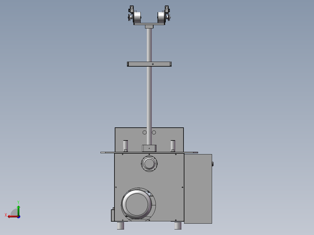 自动转向绕线机后视图