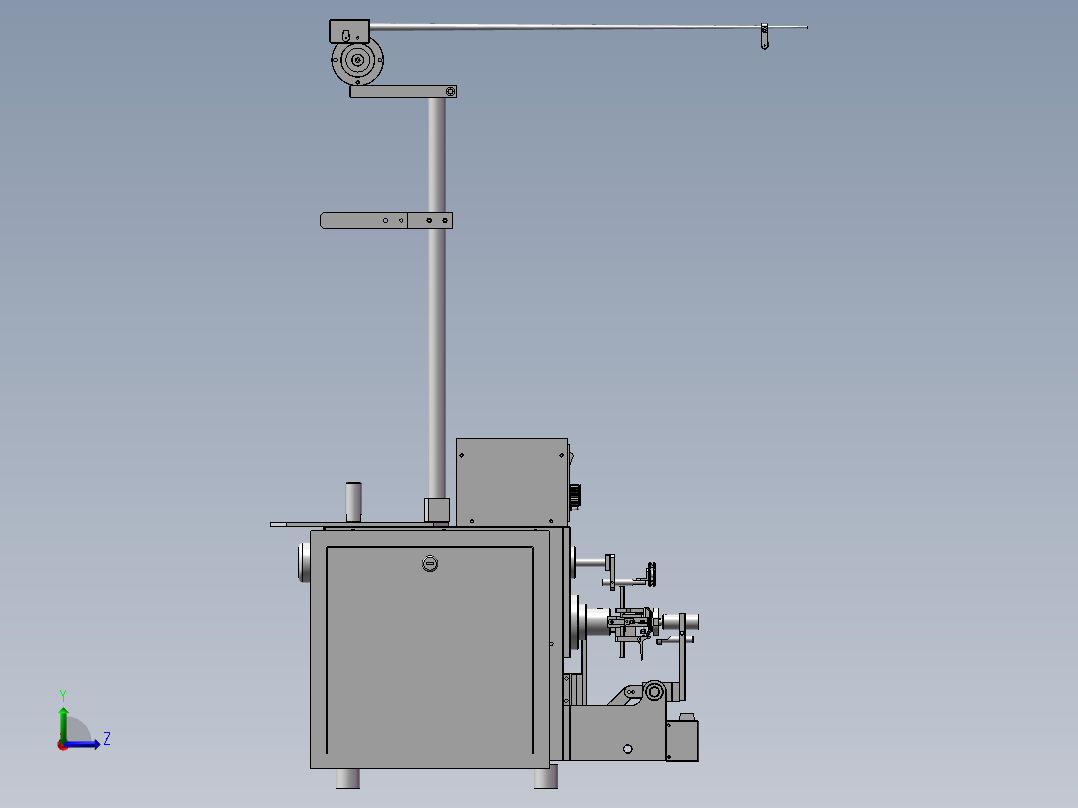 自动转向绕线机左视图