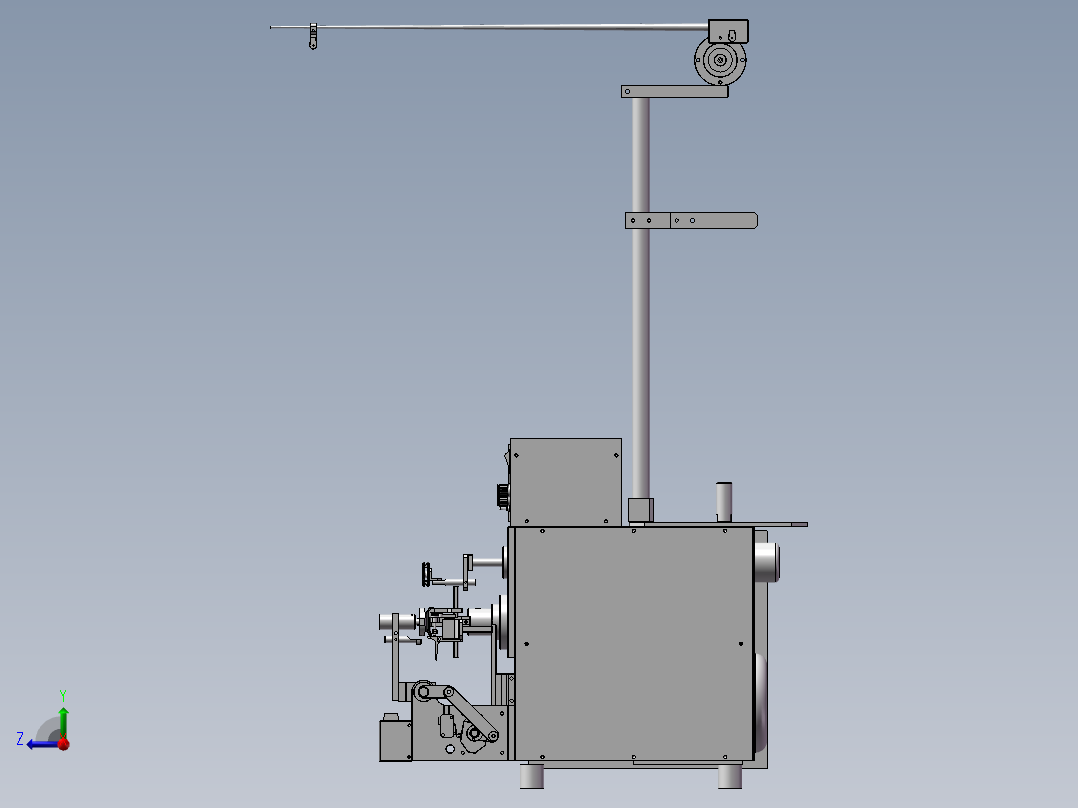 自动转向绕线机右视图