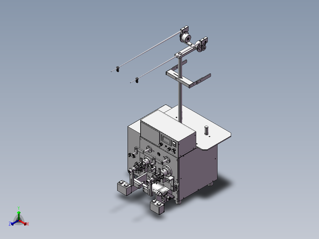 自动转向绕线机正等轴测图