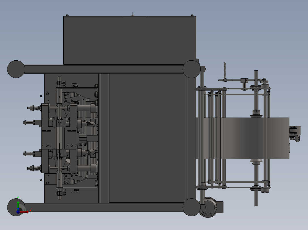 立式包装机前视图