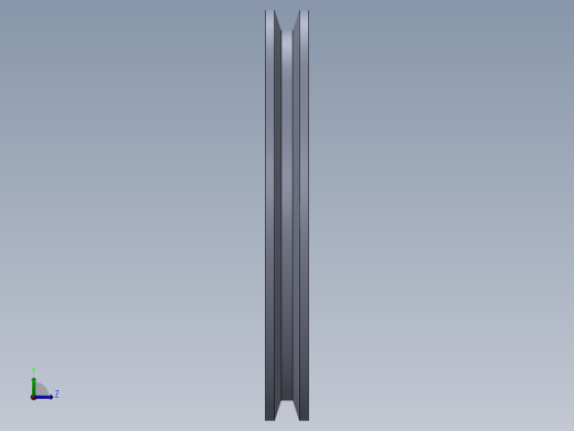 皮带轮-1--sw三维 3d模型设计图左视缩略图