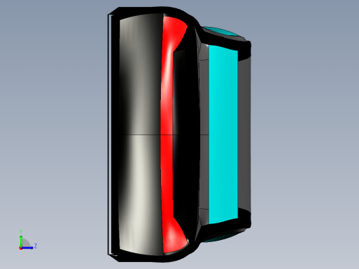 庞蒂亚克车身表皮--catia igs左视缩略图
