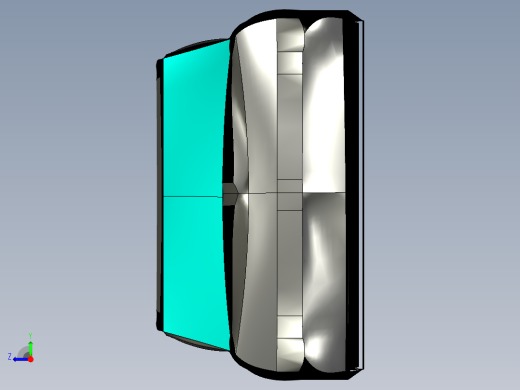 庞蒂亚克车身表皮--catia igs右视缩略图