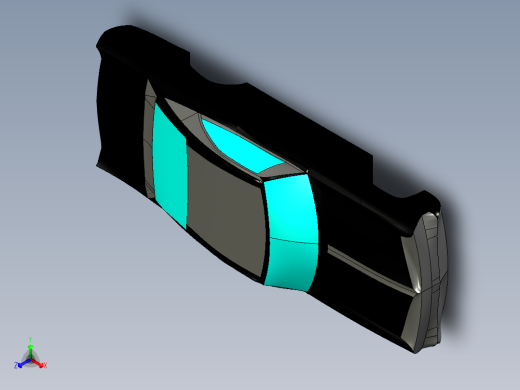庞蒂亚克车身表皮--catia igs正等轴测缩略图
