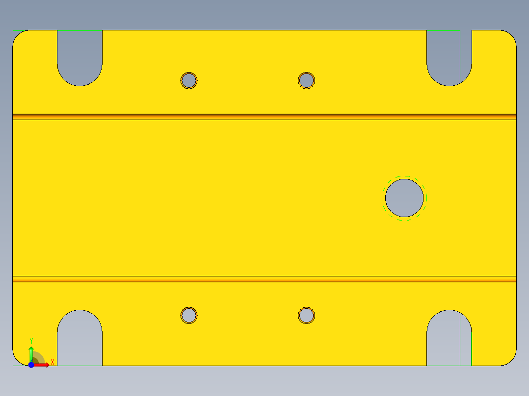 立架钻孔夹具前视图