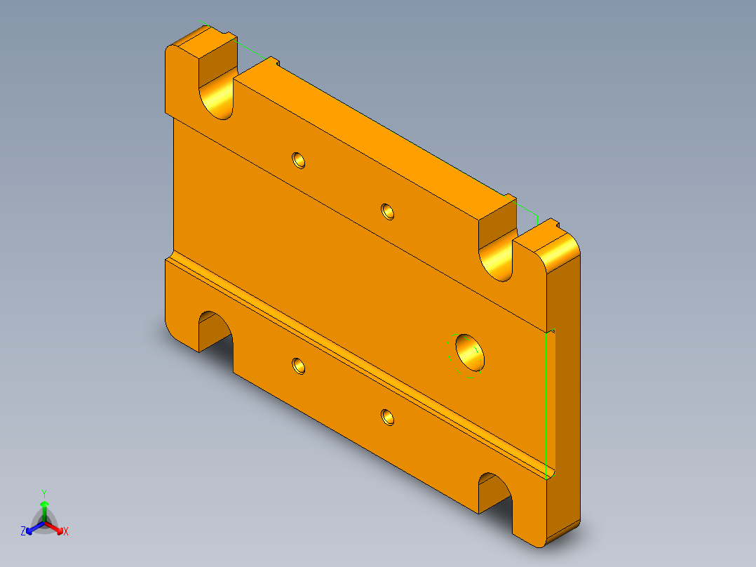 立架钻孔夹具正等轴测图