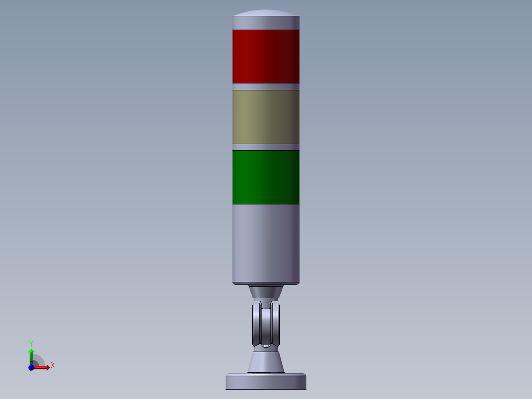 HNTD-D50-24V-折叠报警灯前视图