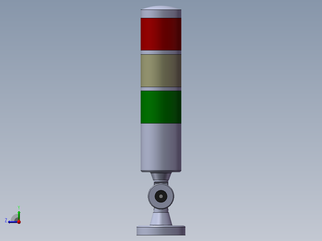 HNTD-D50-24V-折叠报警灯右视图