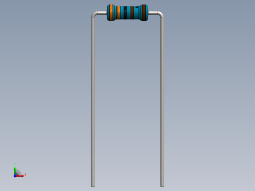 电容器 二极管 电阻器-Resistor 3.3K Ohm Blue前视缩略图
