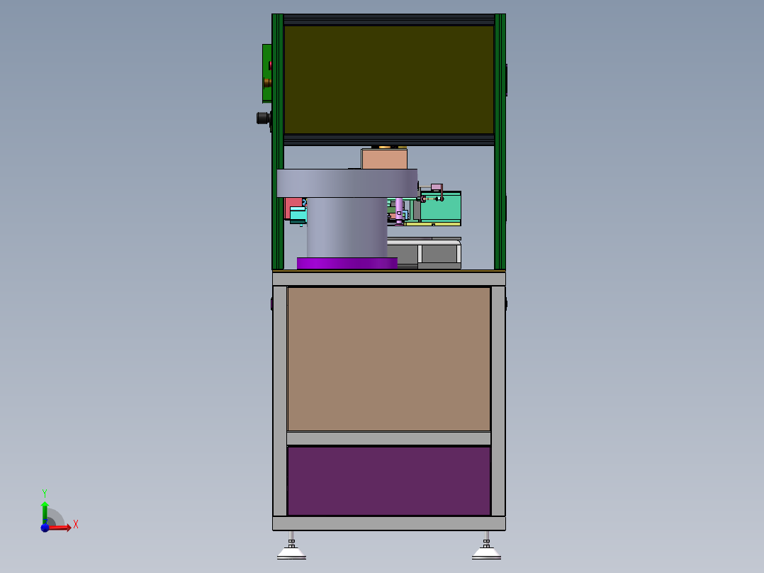碶芯自动组装设备sw16前视图