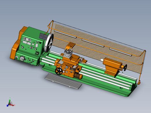 Lathe Machine 1M65车床step