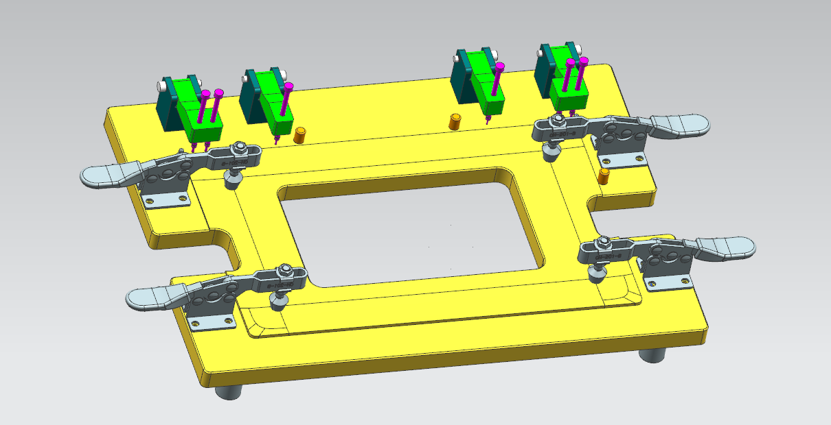 笔记本电脑外壳测量螺丝孔位置度检具模型