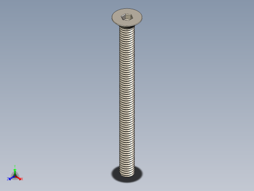 Screw_ISO_10642_M4x50_A2.STEP正等轴测缩略图