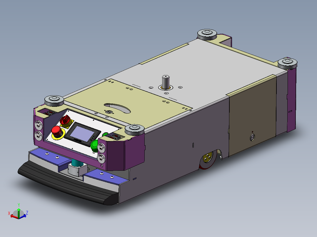 潜伏智能AGV小车模型