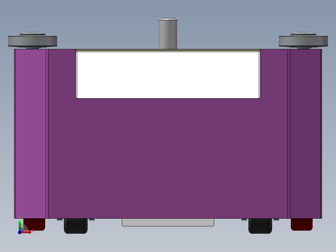 潜伏智能AGV小车模型前视图