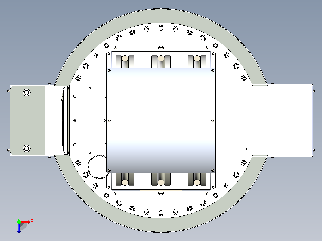 电动吊钩滑车40T俯视图