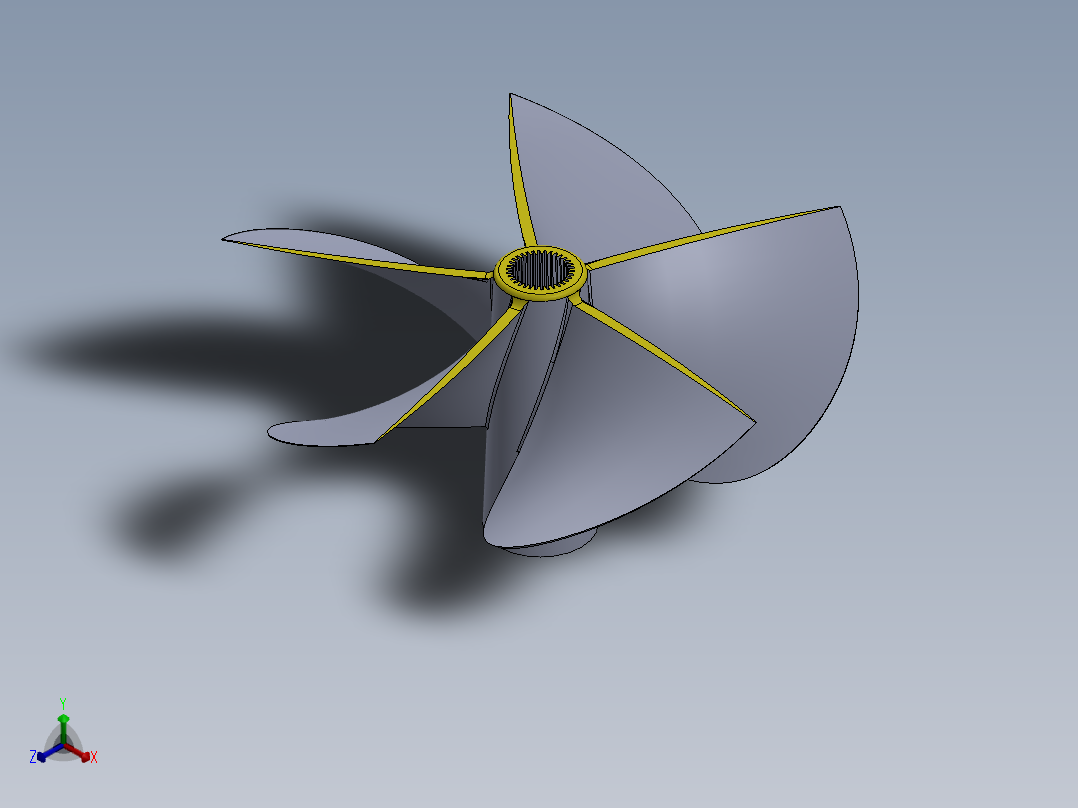 螺旋桨(79)正等轴测图