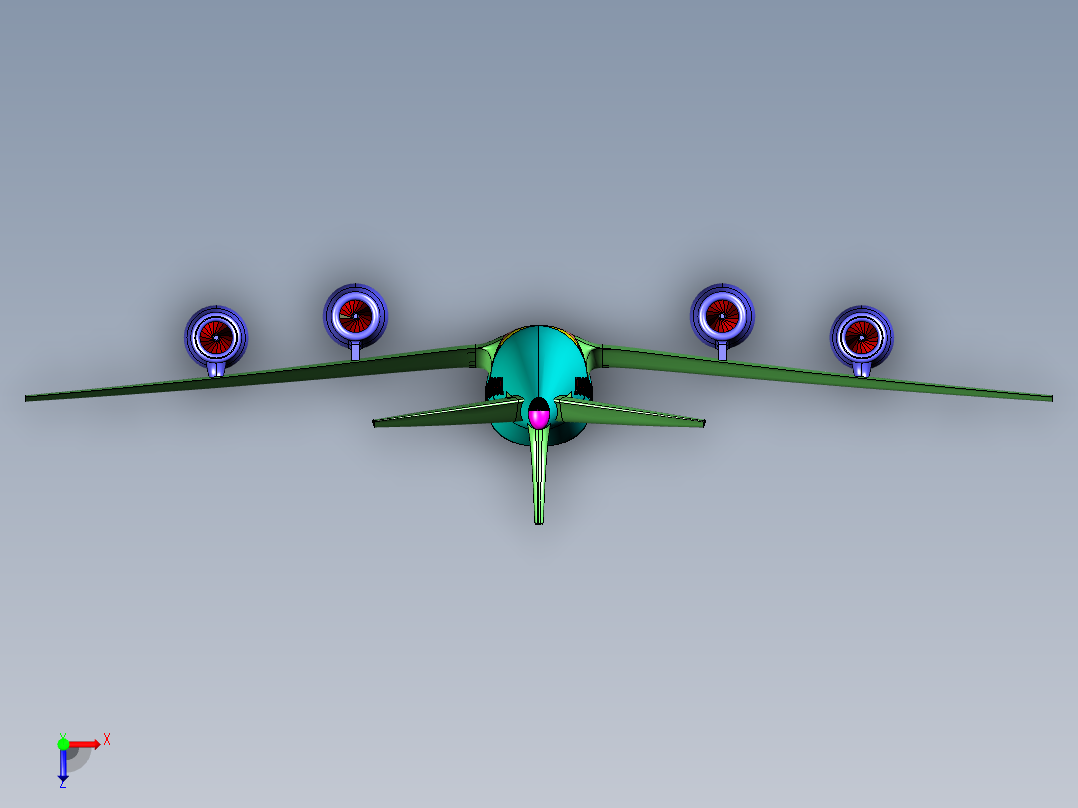 民航客机俯视图