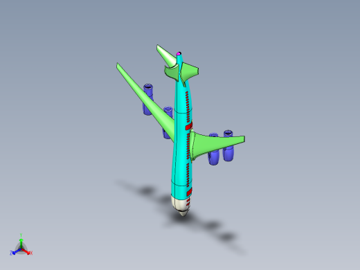 民航客机正等轴测缩略图