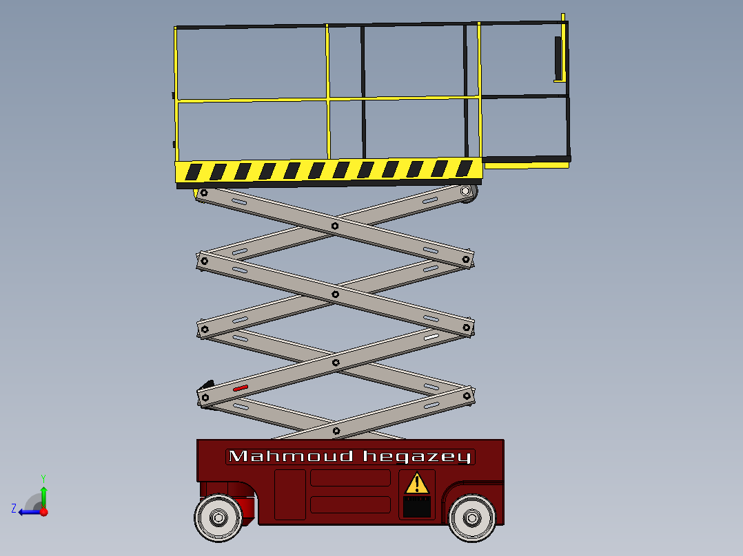 剪叉式升降机 、升降机(75)右视图