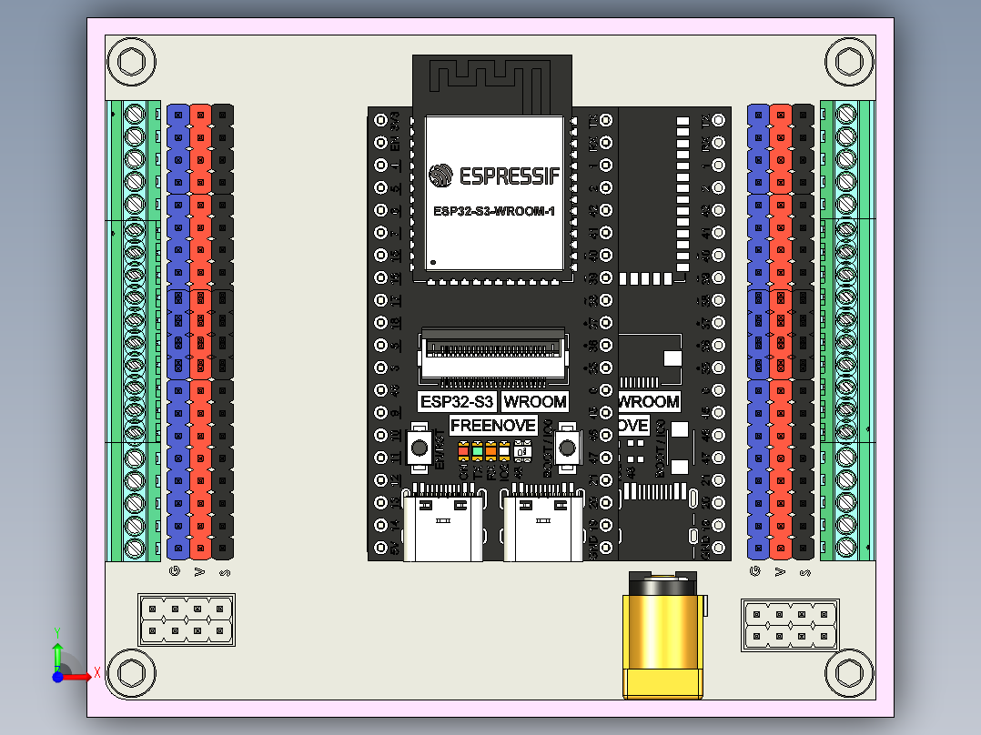 电路板、主板(130)前视图