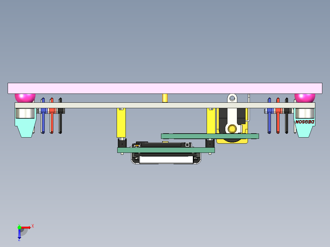 电路板、主板(130)俯视图