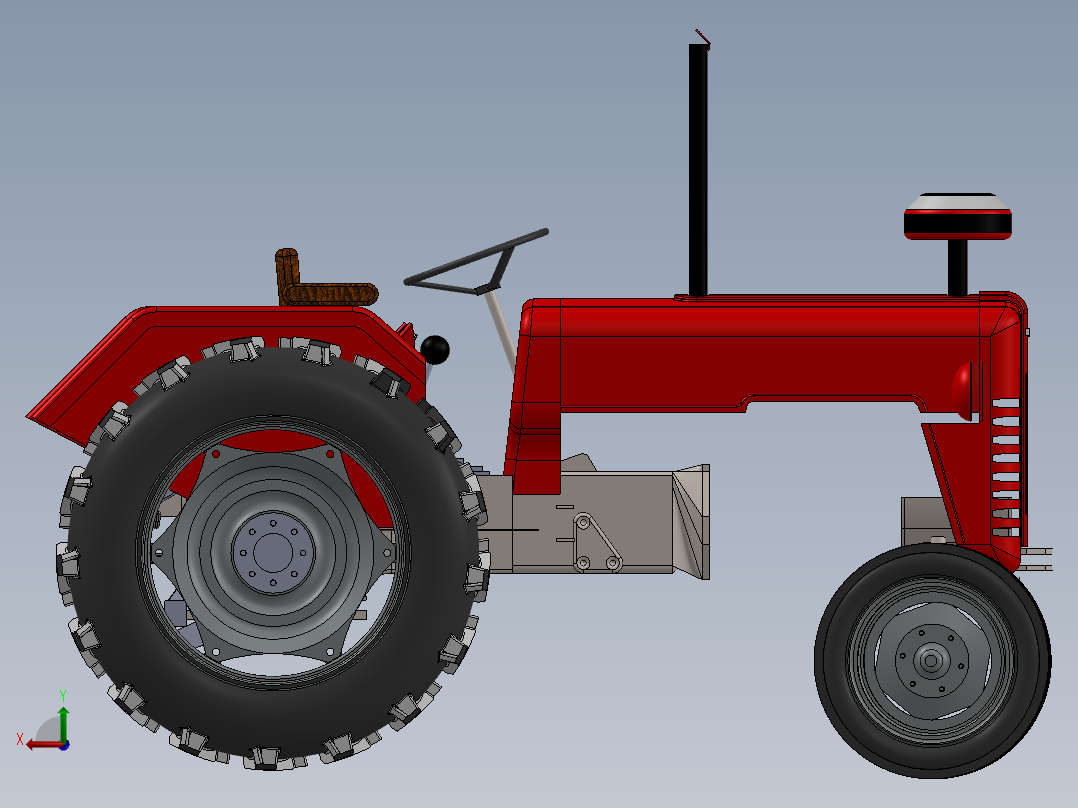 拖拉机、四轮车(10)后视图