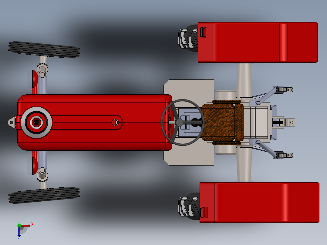拖拉机、四轮车(10)俯视图