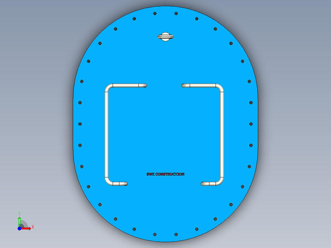 人孔manhole-12 1 INV前视图
