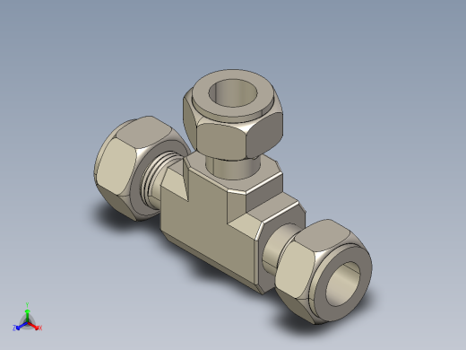 B3004523-3_8_ 三通T形接头 用于管件连接