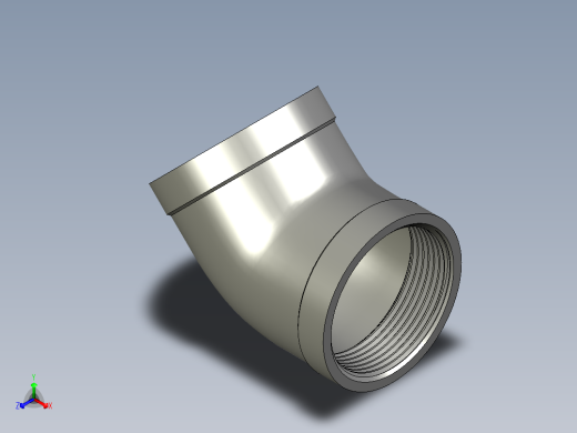 螺纹管弯头-45°等径  DN40