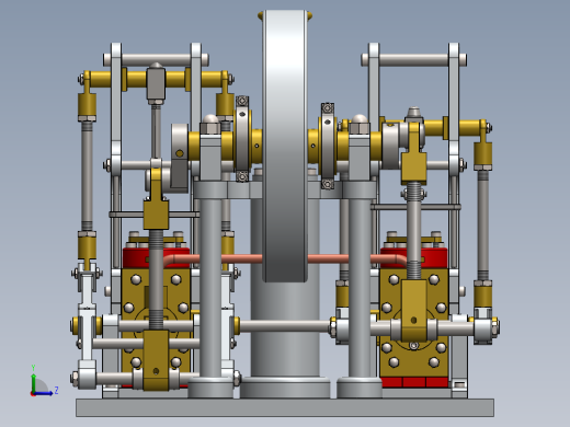 蒸汽机a-model-of-a-2-cylinder-double-sided-模型格式为 sw左视缩略图
