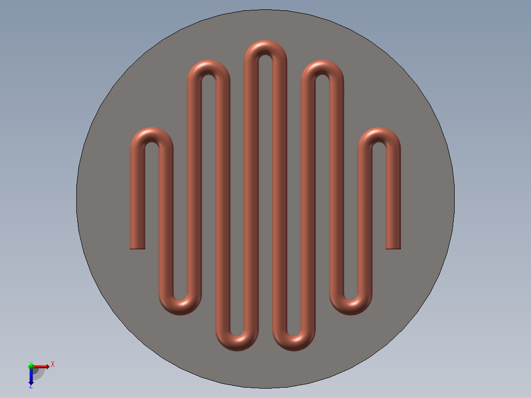 电饼铛模型俯视图