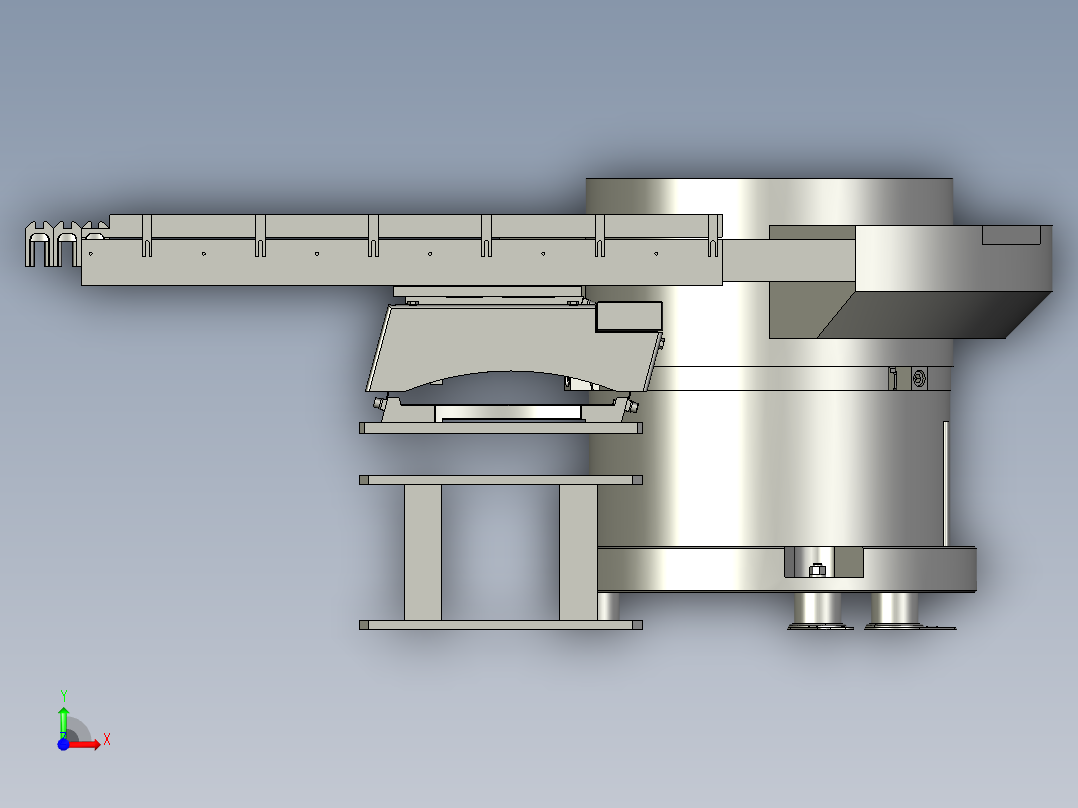下绝缘块振动盘装配体前视图