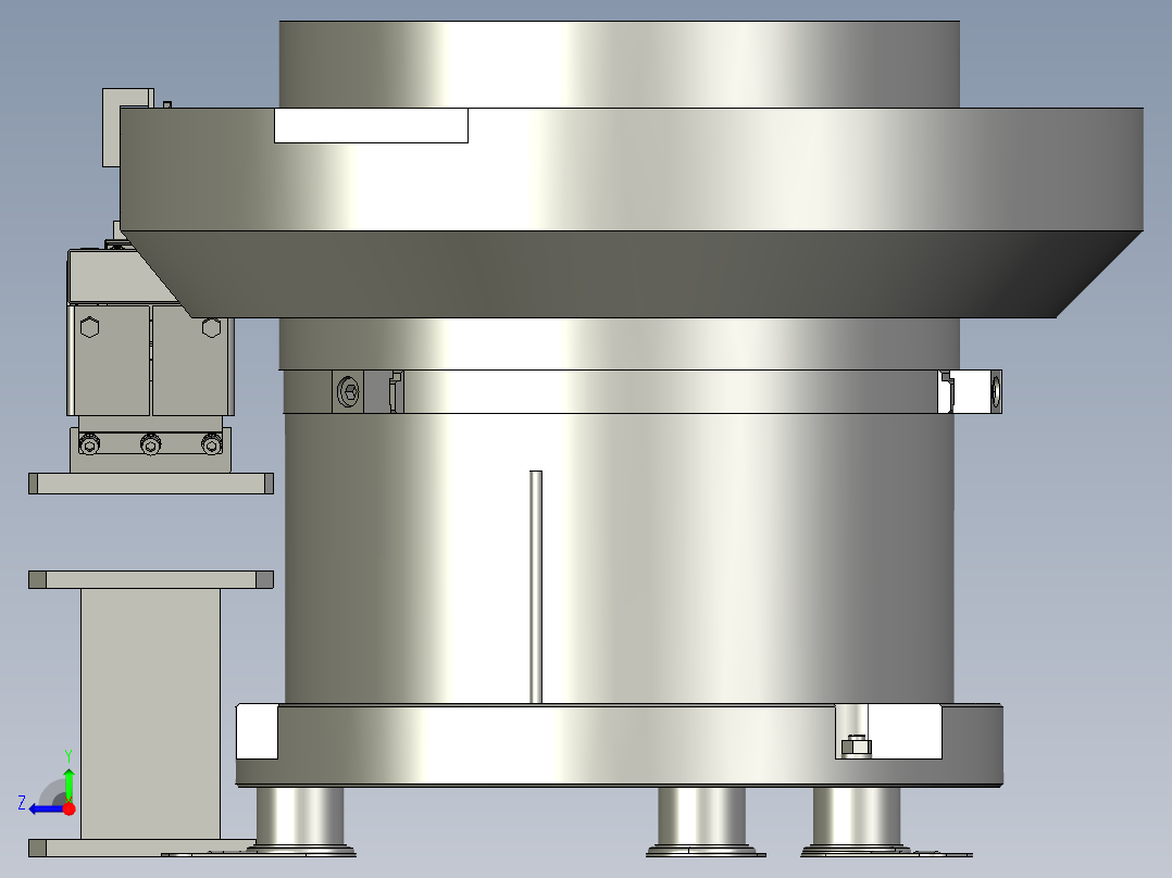 下绝缘块振动盘装配体右视图