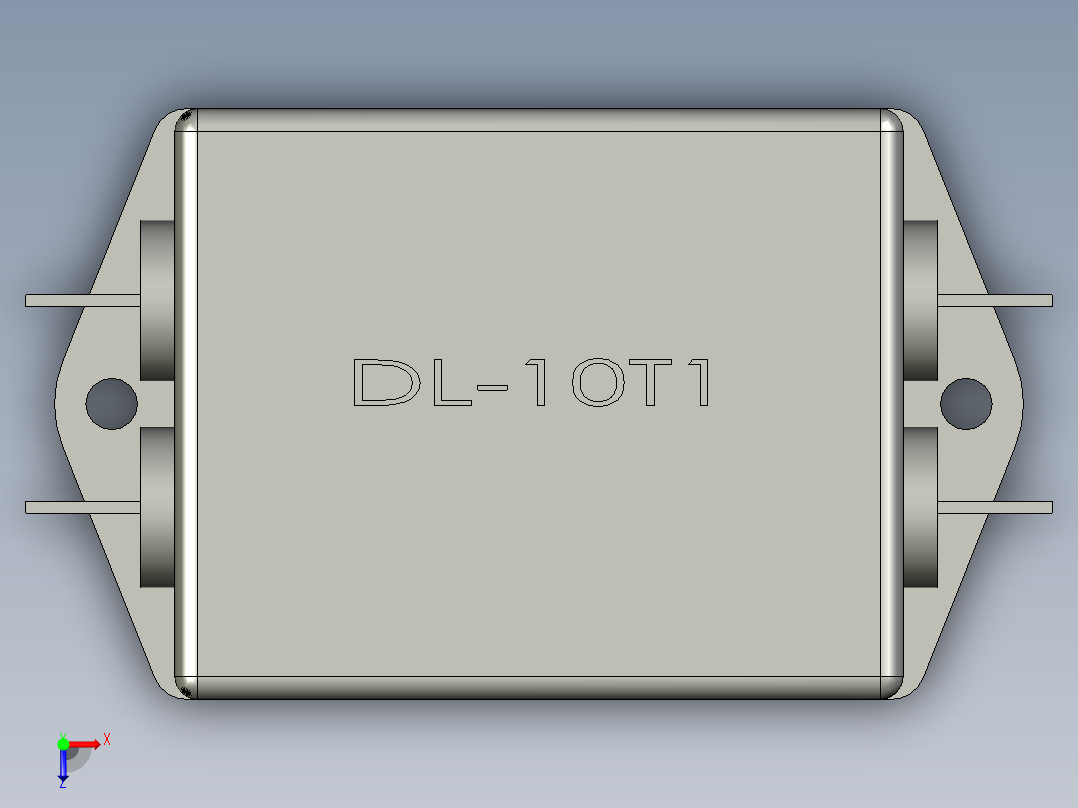 电控柜-110H000008电源滤波器DL-10T1俯视图