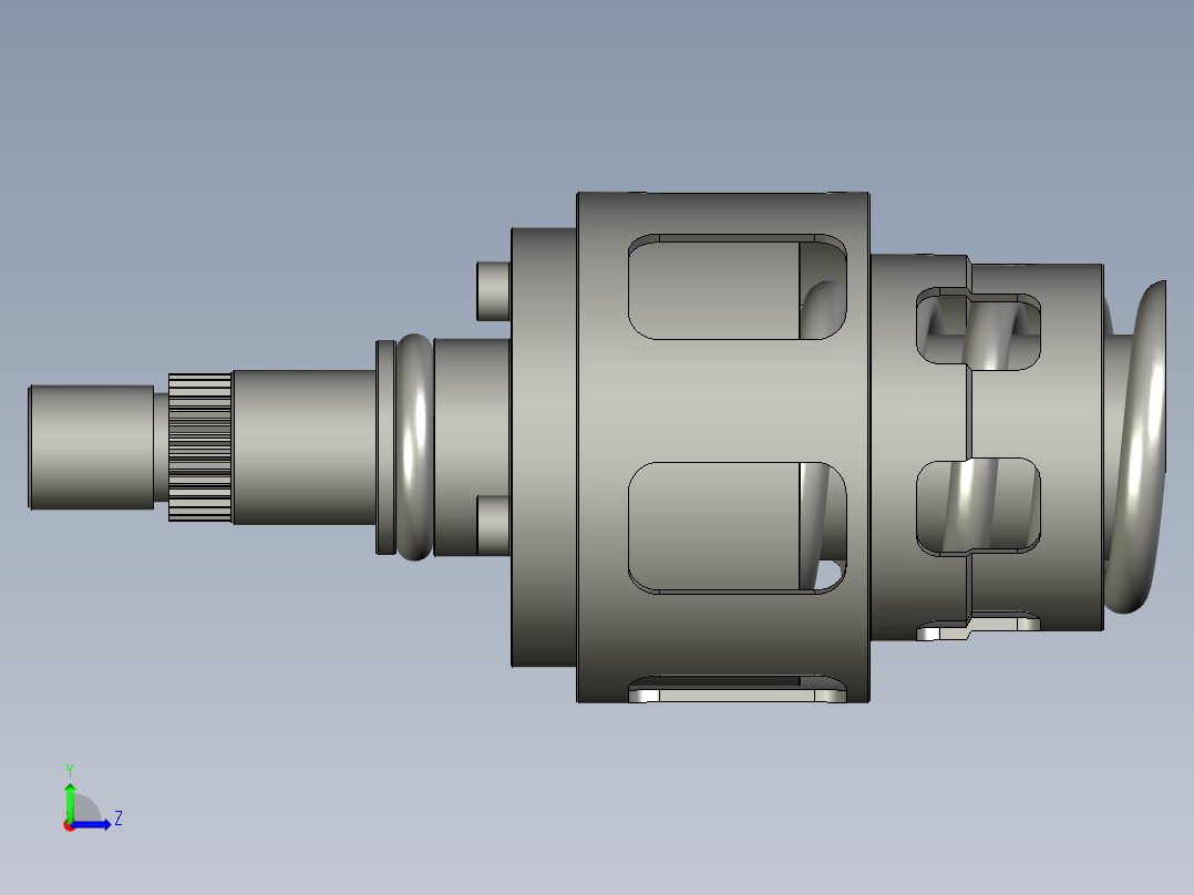 汽车扭力限制器左视图