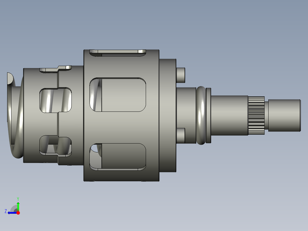 汽车扭力限制器右视图