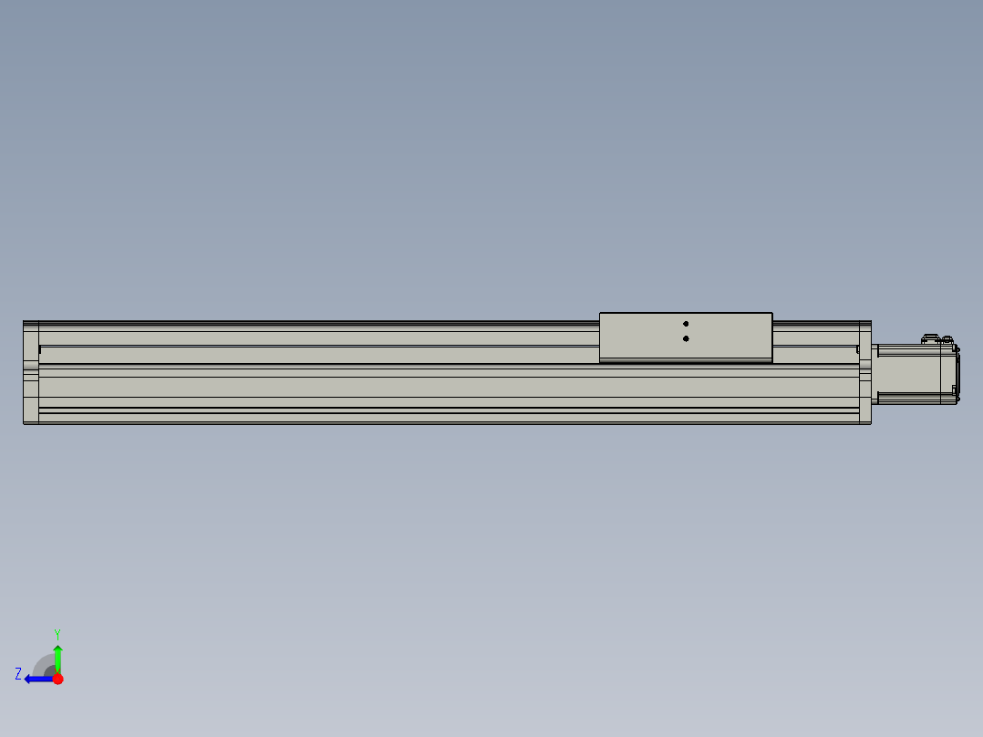 全封闭150型60伺服500mm1右视图