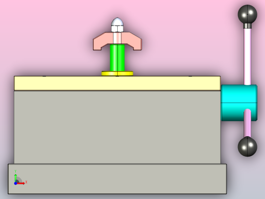 夹具-267 内平衡下拉式夹紧器前视缩略图