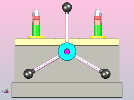 夹具-267 内平衡下拉式夹紧器右视缩略图