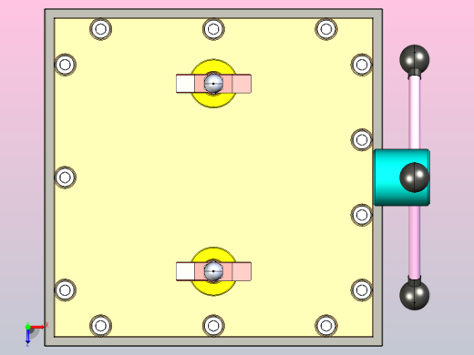 夹具-267 内平衡下拉式夹紧器俯视缩略图