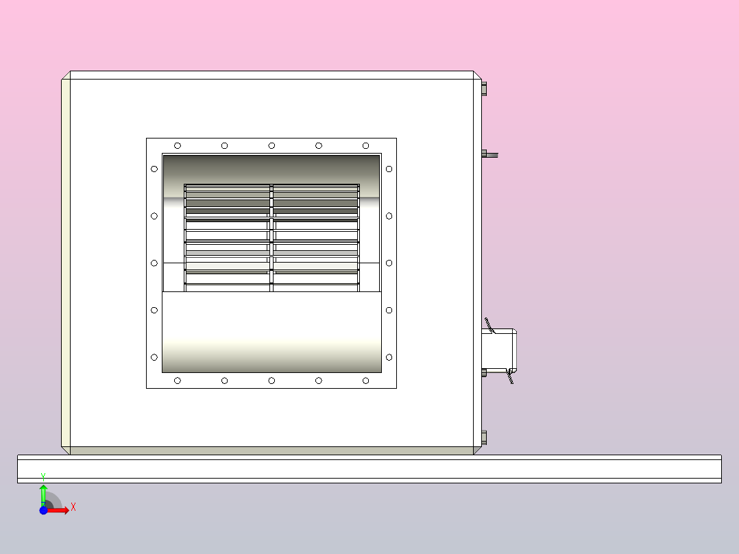 SAB-HTFC离心通风机(外置式）[HTFC(外置式)-16]前视图