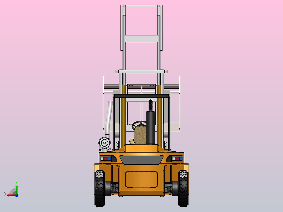 43 叉车 SW后视图