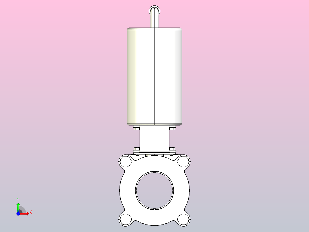 IQQ-08气动焊式球阀[IQQ-08-3s]前视图
