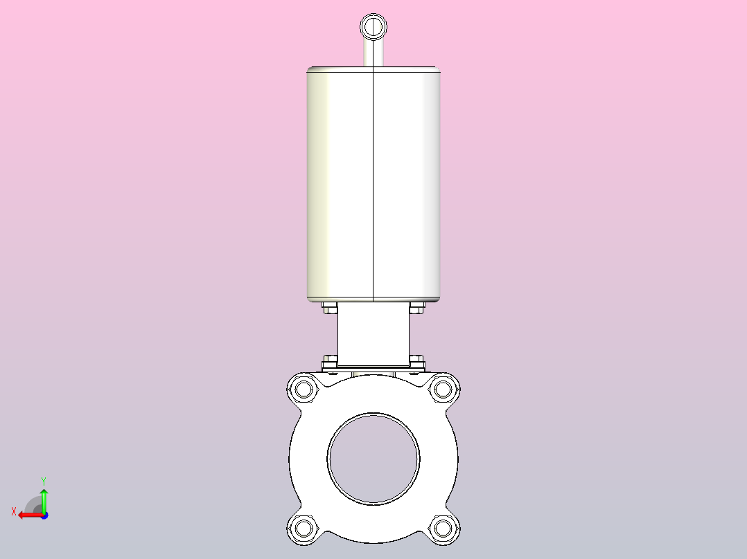 IQQ-08气动焊式球阀[IQQ-08-3s]后视图